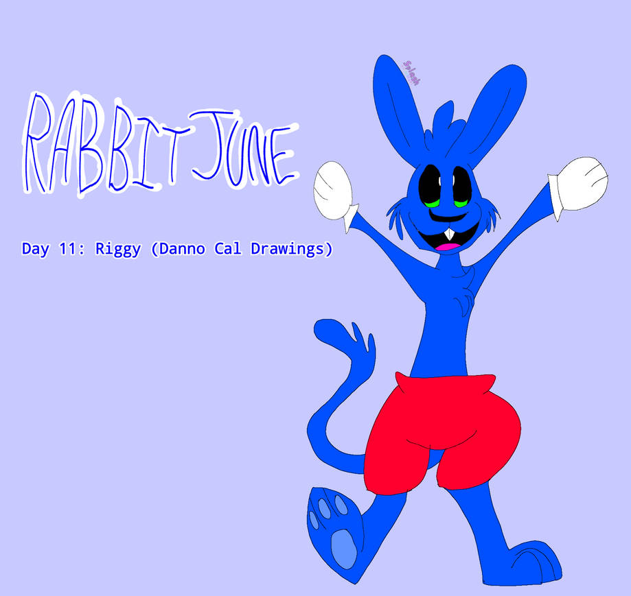 RabbitJune Day 11: Riggy by SplashtheWolfGirl on DeviantArt