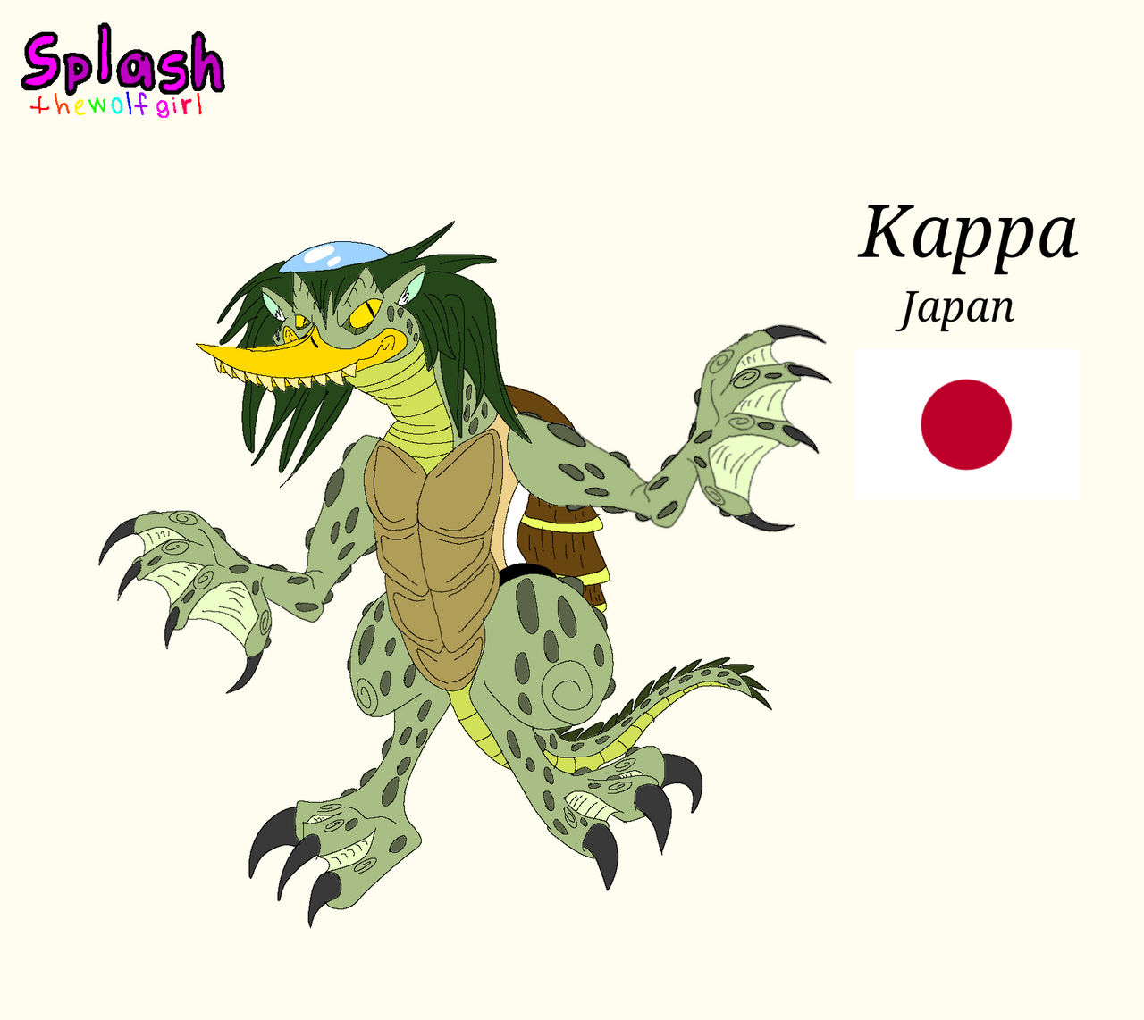 Kappa Deviantart Kappa by SplashtheWolfGirl on DeviantArt