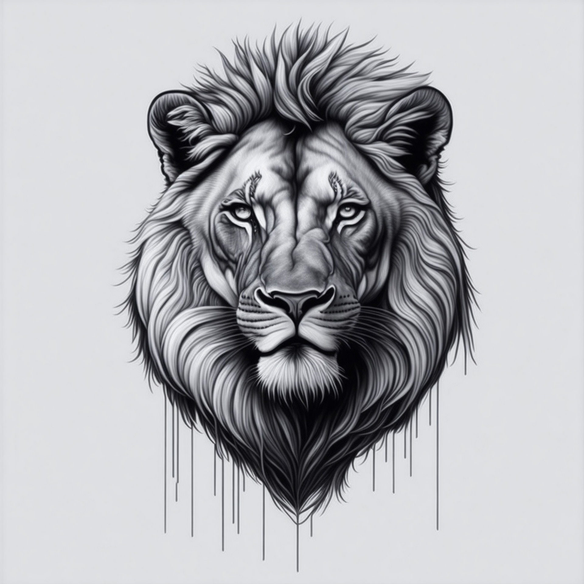 Lion Face AI Draw 3 by ArticWolfAI on DeviantArt