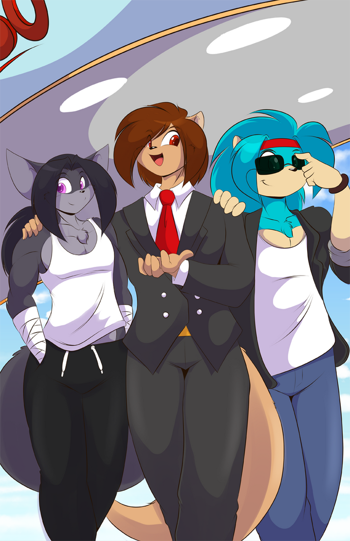 The Trio Arrives by Mastergodai by MrAMP