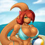 Beach Babe's Beach Balls Lines Godai Color UStudio