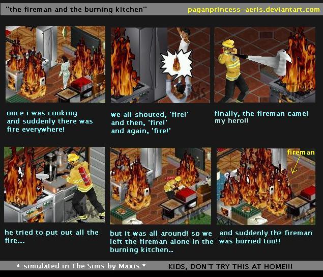 SIMS: The Fireman