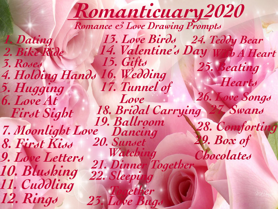 Romanticuary 2020-Love and Romance Drawing Prompts by Cmanuel1 on DeviantArt