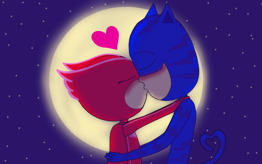 Valentine Kiss Under The Moonlight By Cmanuel1 On Deviantart