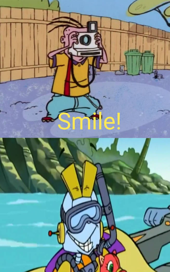 Eddy takes Fallbot's picture by Cmanuel1 on DeviantArt