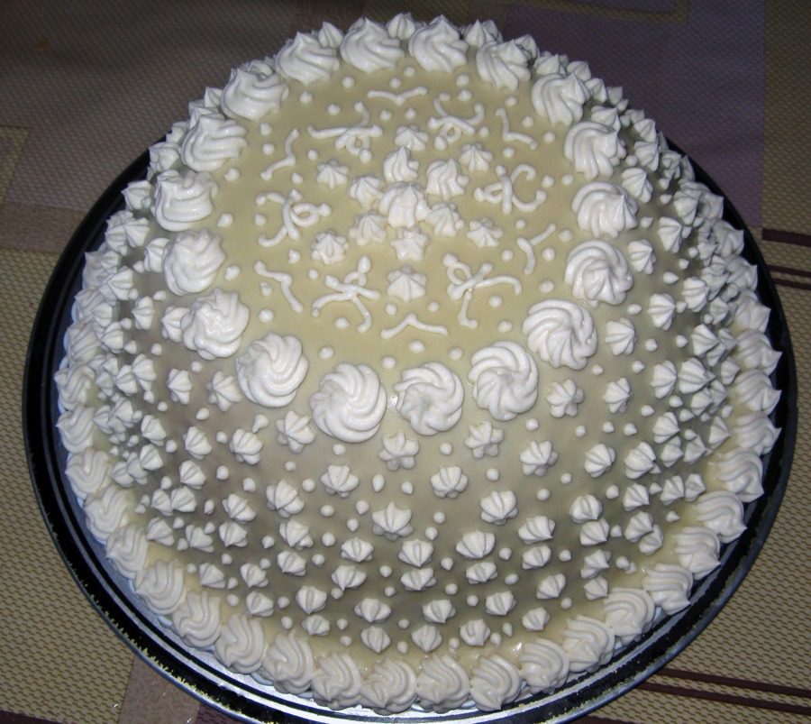 White dome cake