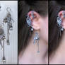 Seasons. Winter. ear cuff, earrings and studs