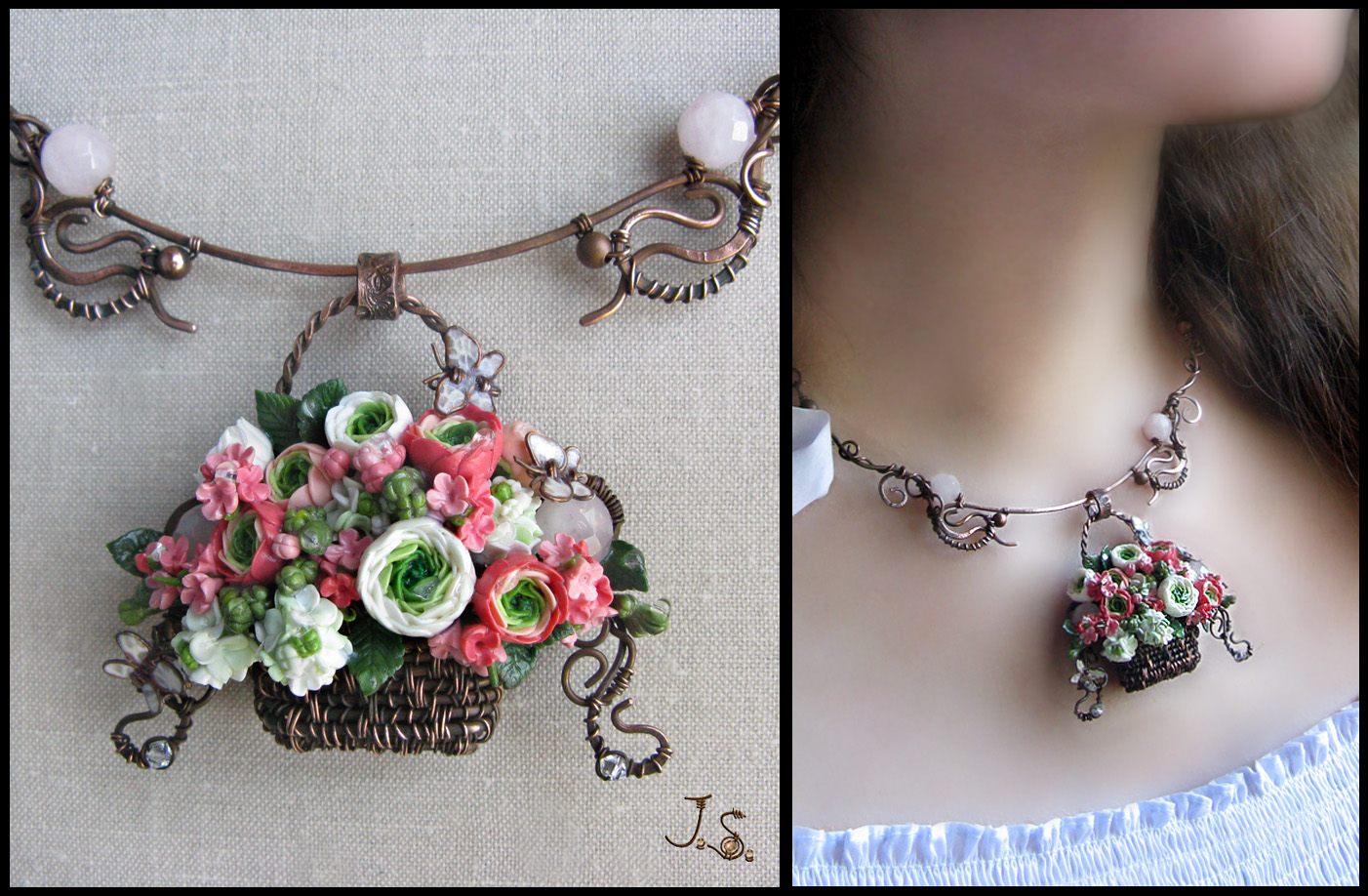 Summer garden necklace