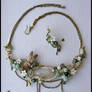 Wind in the grass necklace and ear cuff