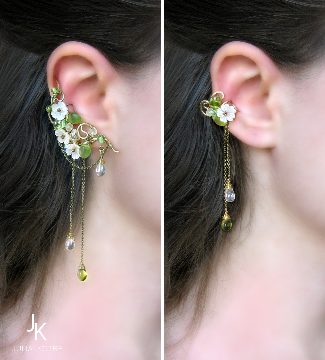 Ear cuffs Rain in the apple orchard 2