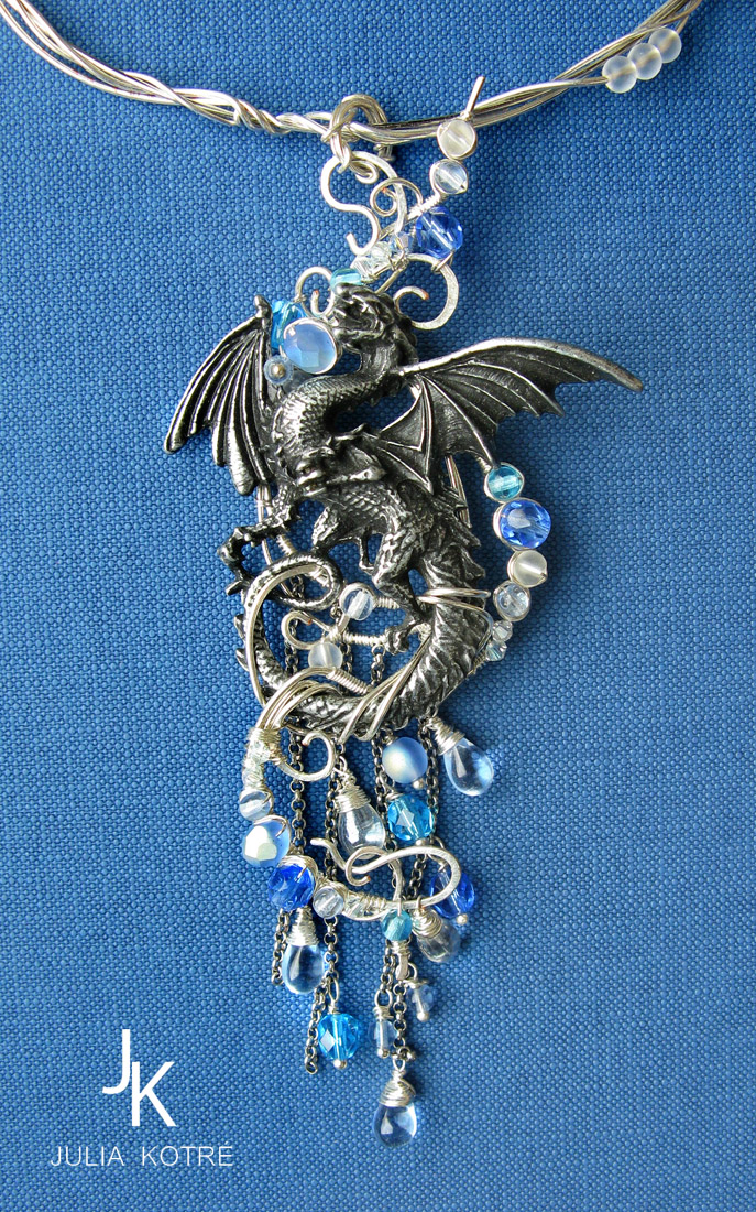 Water dragon necklace