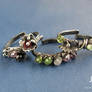 Silver stackable rings Flora