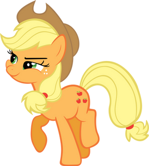 Applejack Eating an Apple