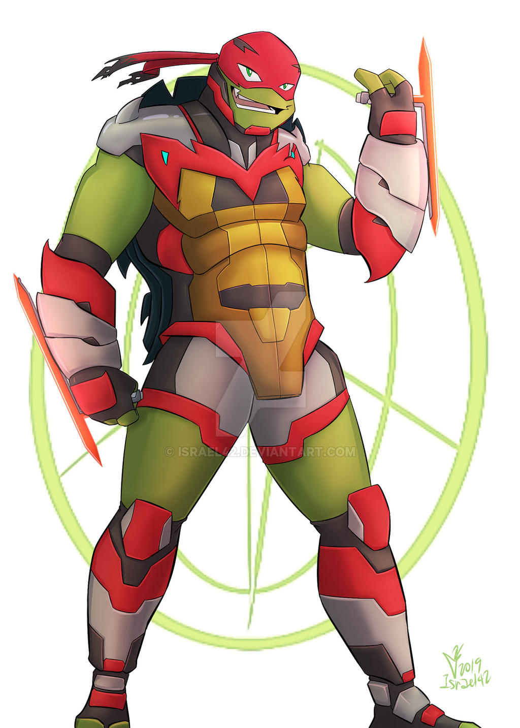 Tmnt Raphael Red Ranger TMNT Raphael 2 by Israel42 on DeviantArt