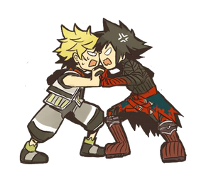 Ventus and Vanitas Fighting Render