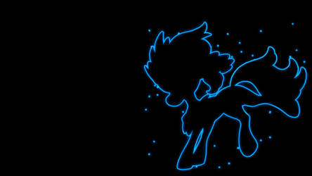 . Pokemon Wallpaper . Keldeo . Glow Outline .