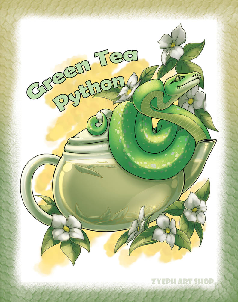Green Tea Python by Zyephens-Insanity on DeviantArt