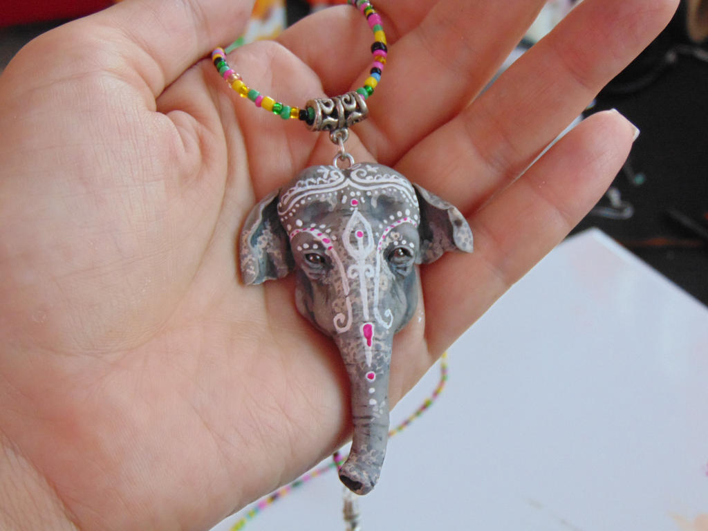 Indian elephant necklace
