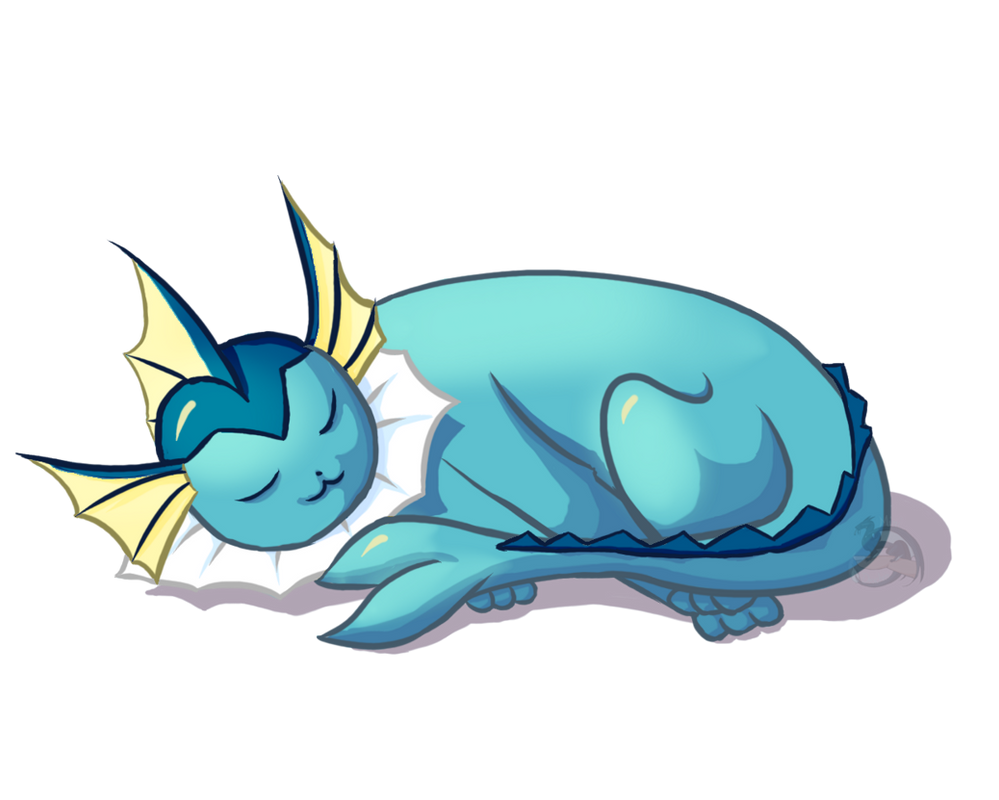 Vaporeon sleeping sales