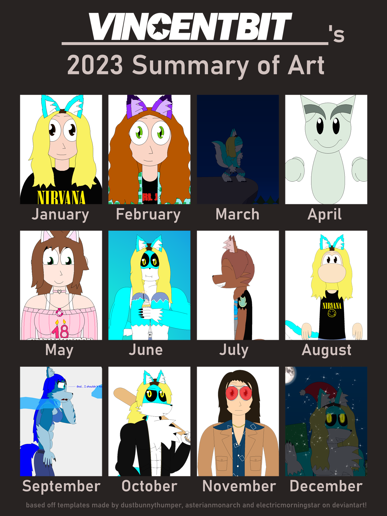 Vincentbit Deviantart VincentBit's 2023 Summary of Art by VincentTheWerewolf on DeviantArt