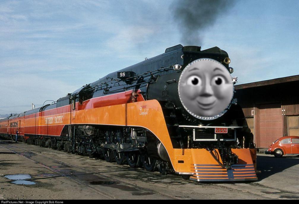 Deviantart Sp Train Daylight The Southern Pacific GS-4 Engine by SethRailfanBoy2022 on ...
