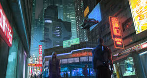 CyberPunk city street