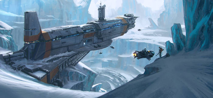 Big Hunting Game on an ice planet