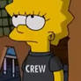 Lisa Simpson as a crew girl from Simprovised