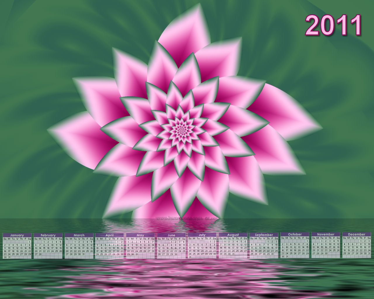 Fractal Calendar 2011 by Lux