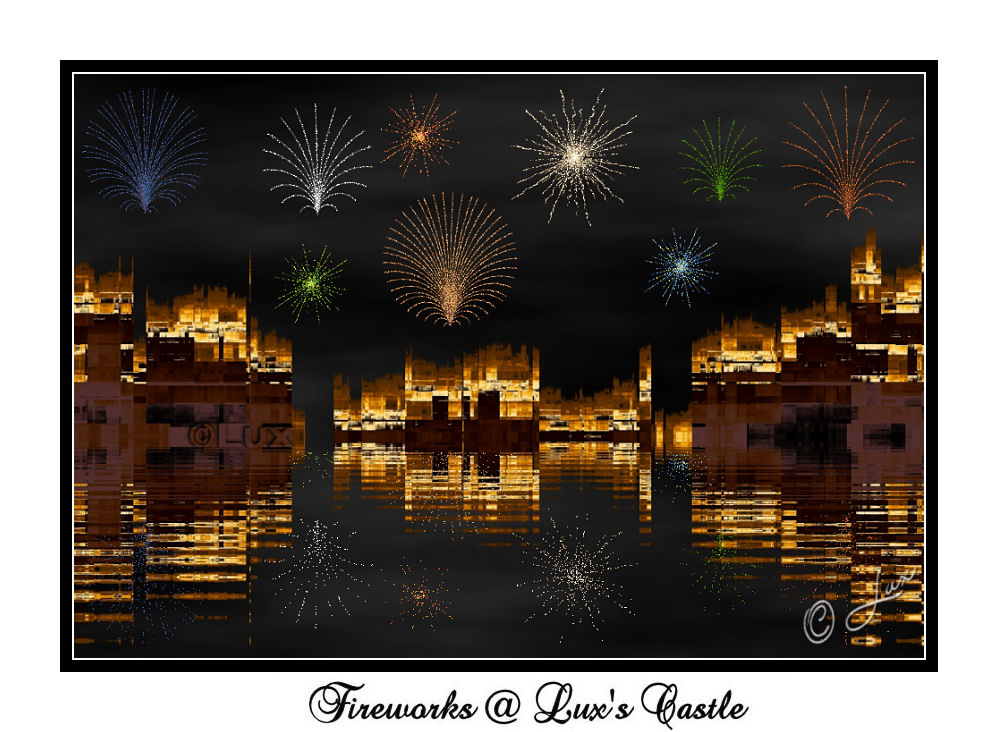 Fireworks At Luxs Castle