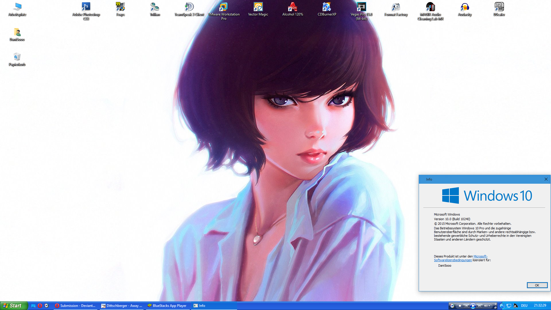 Windows 10 - Taskbar skinning test by Dani5ooo on DeviantArt