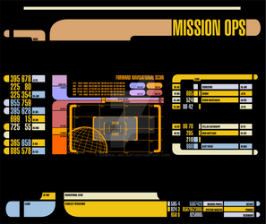 Enterprise-D Bridge Monitor - Mission Ops