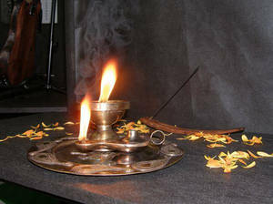 Indian ritual vessels, brass