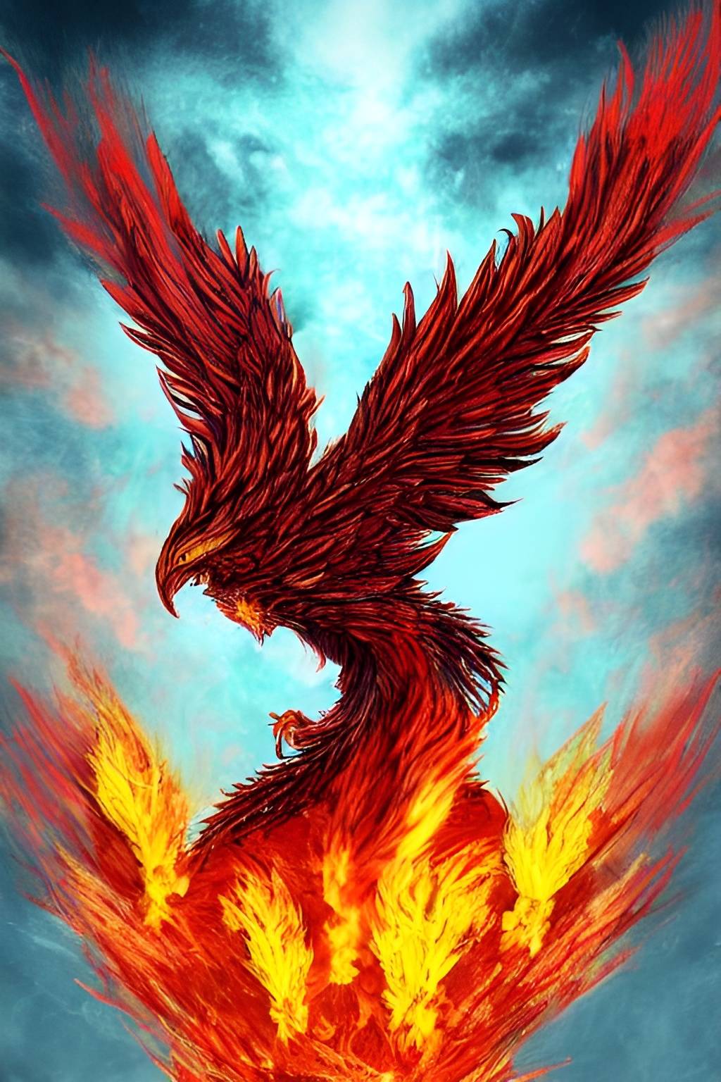 Phenix Rising From Ashes by ValkyrieEir on DeviantArt