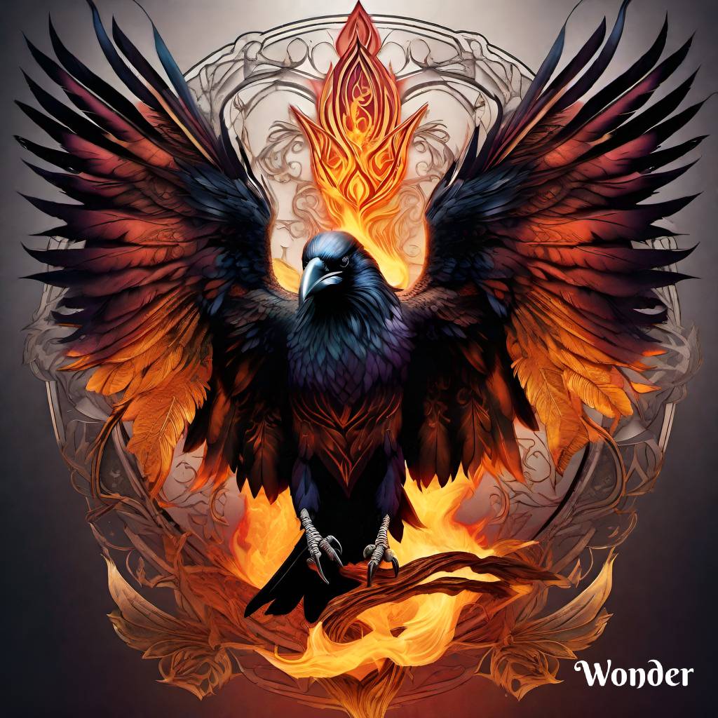 Raven Firework Detailed Fire Raven by ValkyrieEir on DeviantArt
