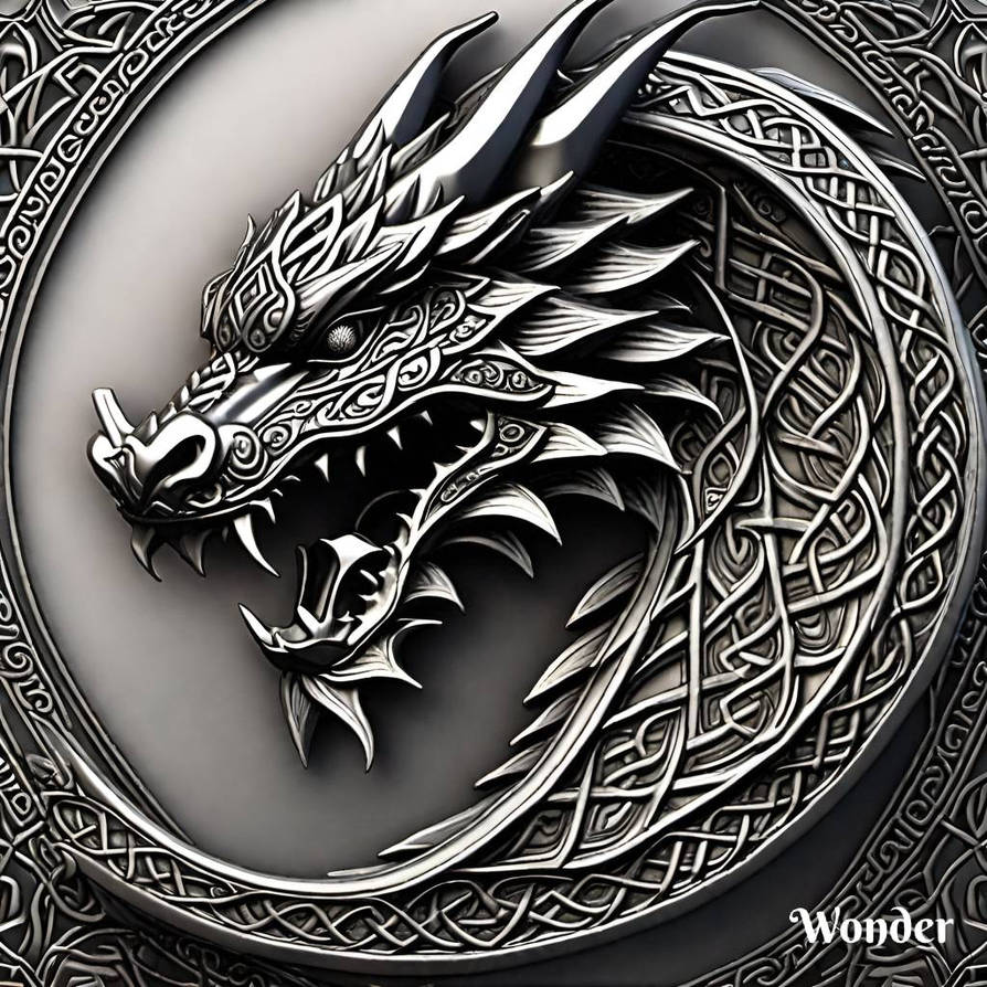 Detailed Ornate Celtic Dragon By ValkyrieEir On DeviantArt detailed-ornate-celtic-dragon-by-valkyrieeir-on-deviantart