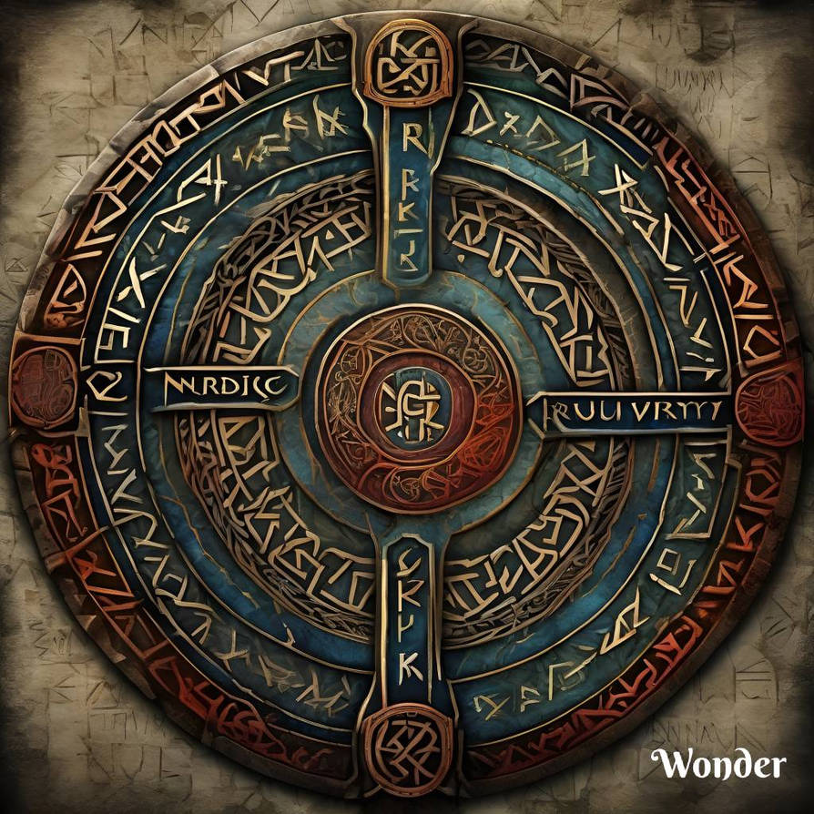 Shield Rune Designs Detailed Nordic Runes Shield by ValkyrieEir on DeviantArt
