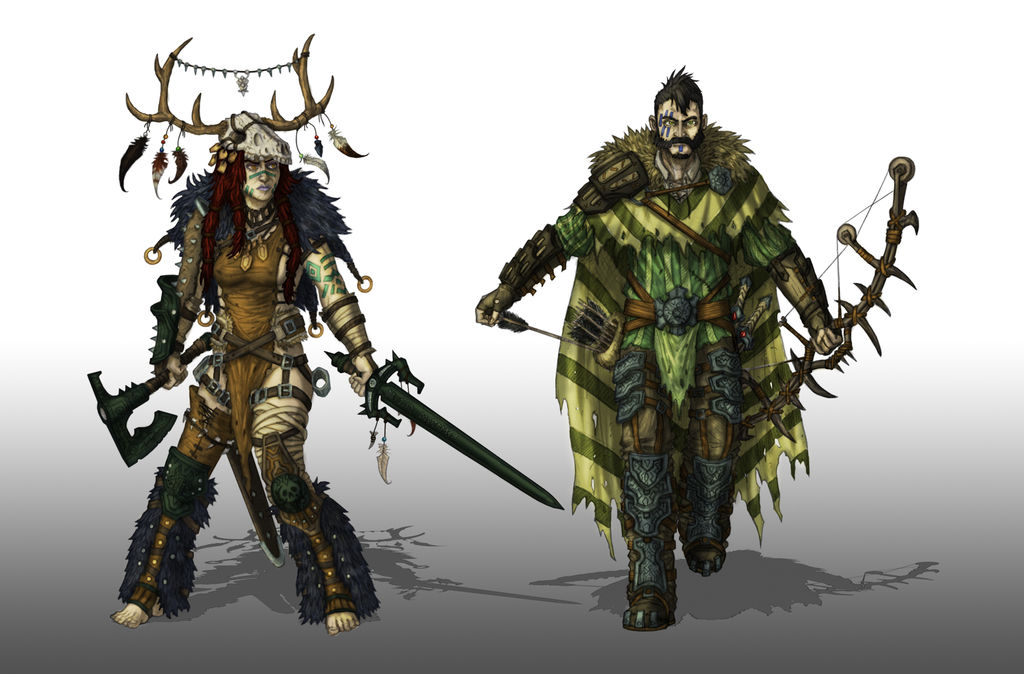 Ragnarok Characters, Ryord and Kreia by Ravenburg on DeviantArt