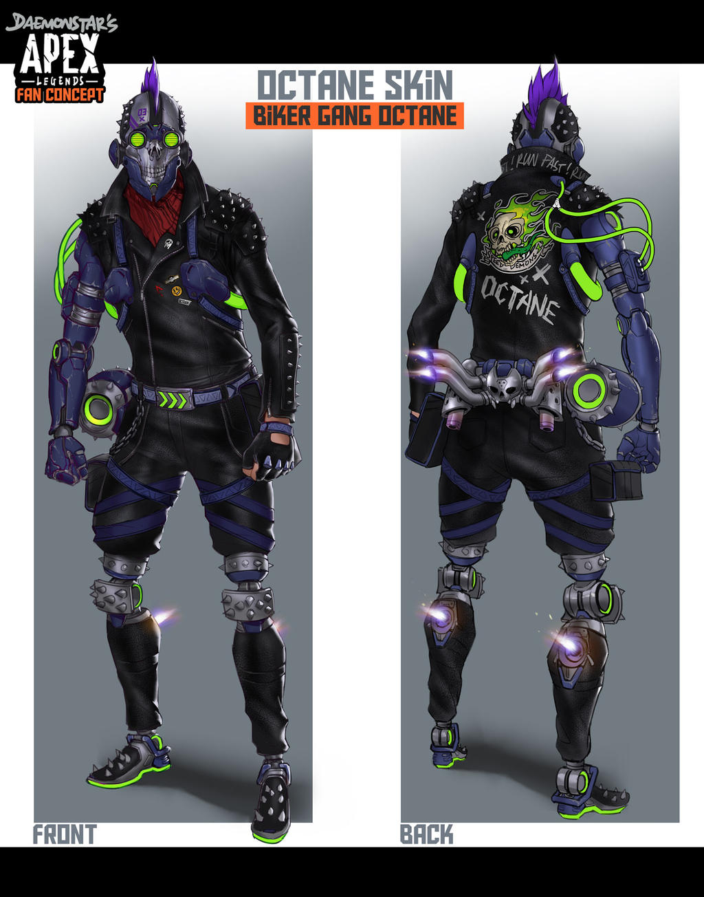 Apex Legends Fan Concept Biker Gang Octane Skin By Daemonstar On Deviantart