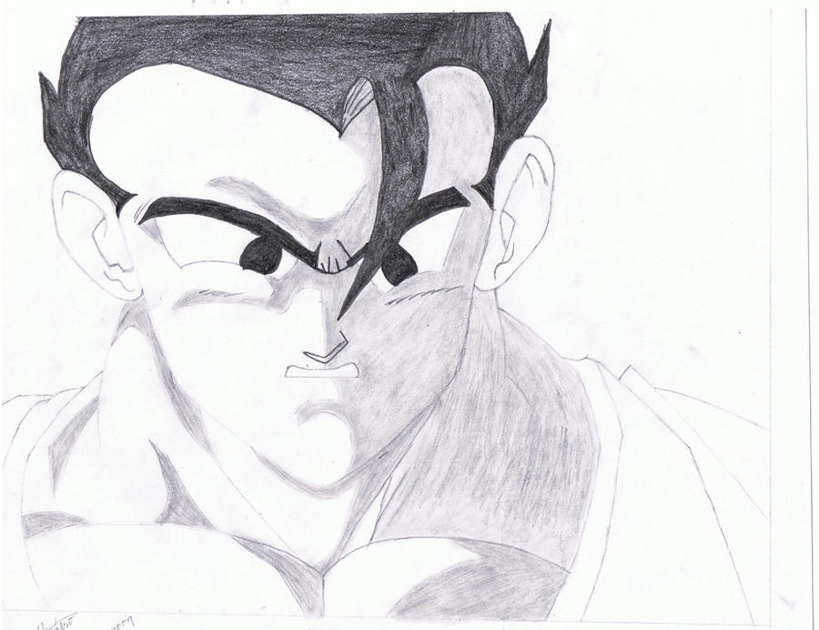 Gohan Writing Gohan by AnimeFreak32 on DeviantArt