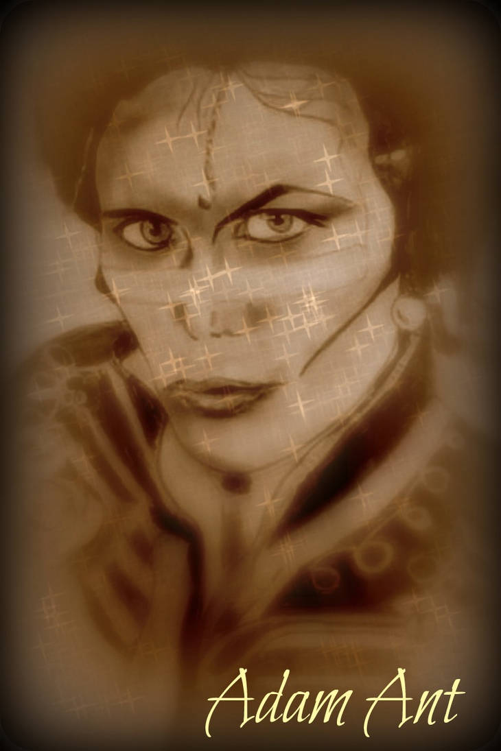 Adamant Drawing Example Adam Ant drawing digital enhancement by ThirdEyebaby on DeviantArt