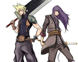 Cloud Strife Yuri Lowell - FFVII/Tales of Vesper