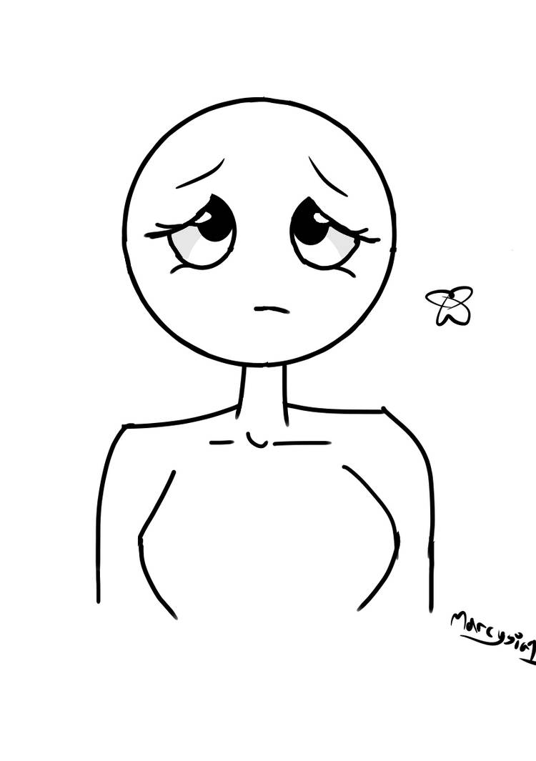 sad chibi base by marcysia1 on DeviantArt