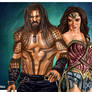 Aquaman and Wonder Woman