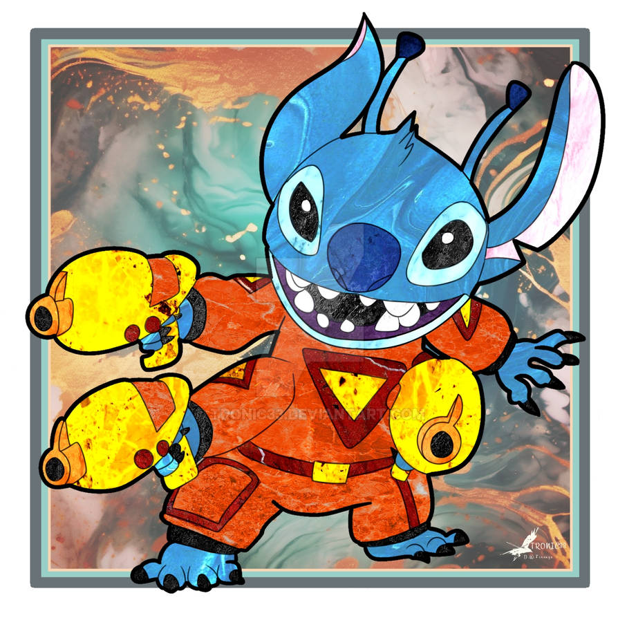 Stitch Alien Mode Marble by Tronic33 on DeviantArt