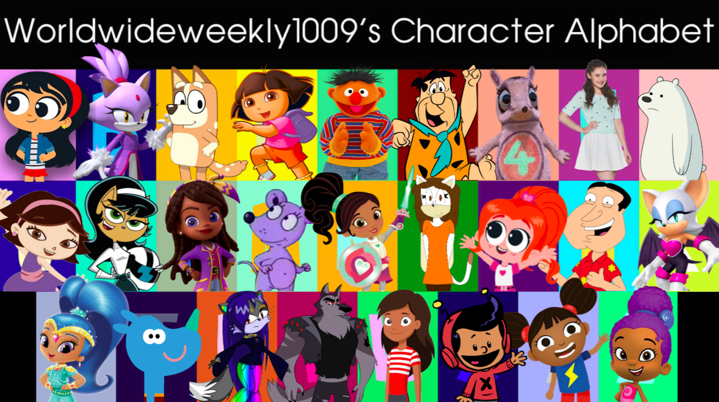 Worldwideweekly1009's Character Alphabet by worldwideweekly1009 on