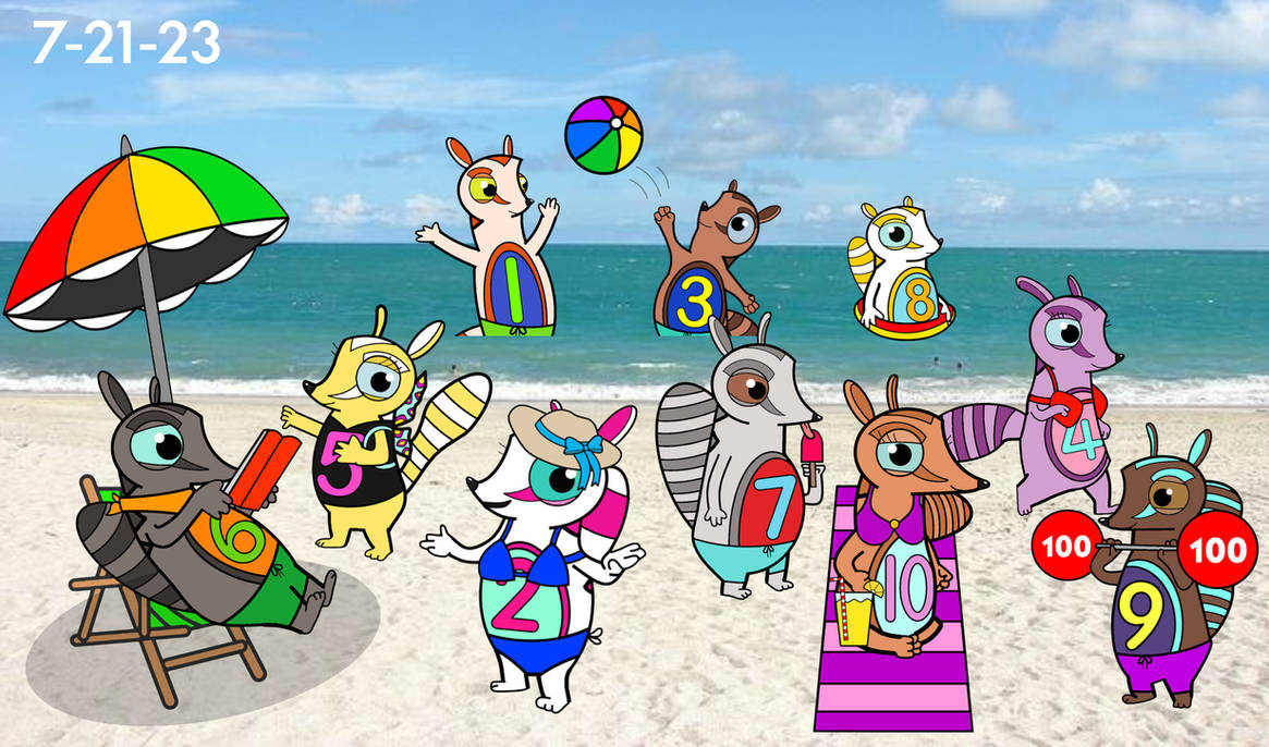 The Numtums Beach Party! by worldwideweekly1009 on DeviantArt