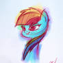 Rainbow Dash Color Sketch