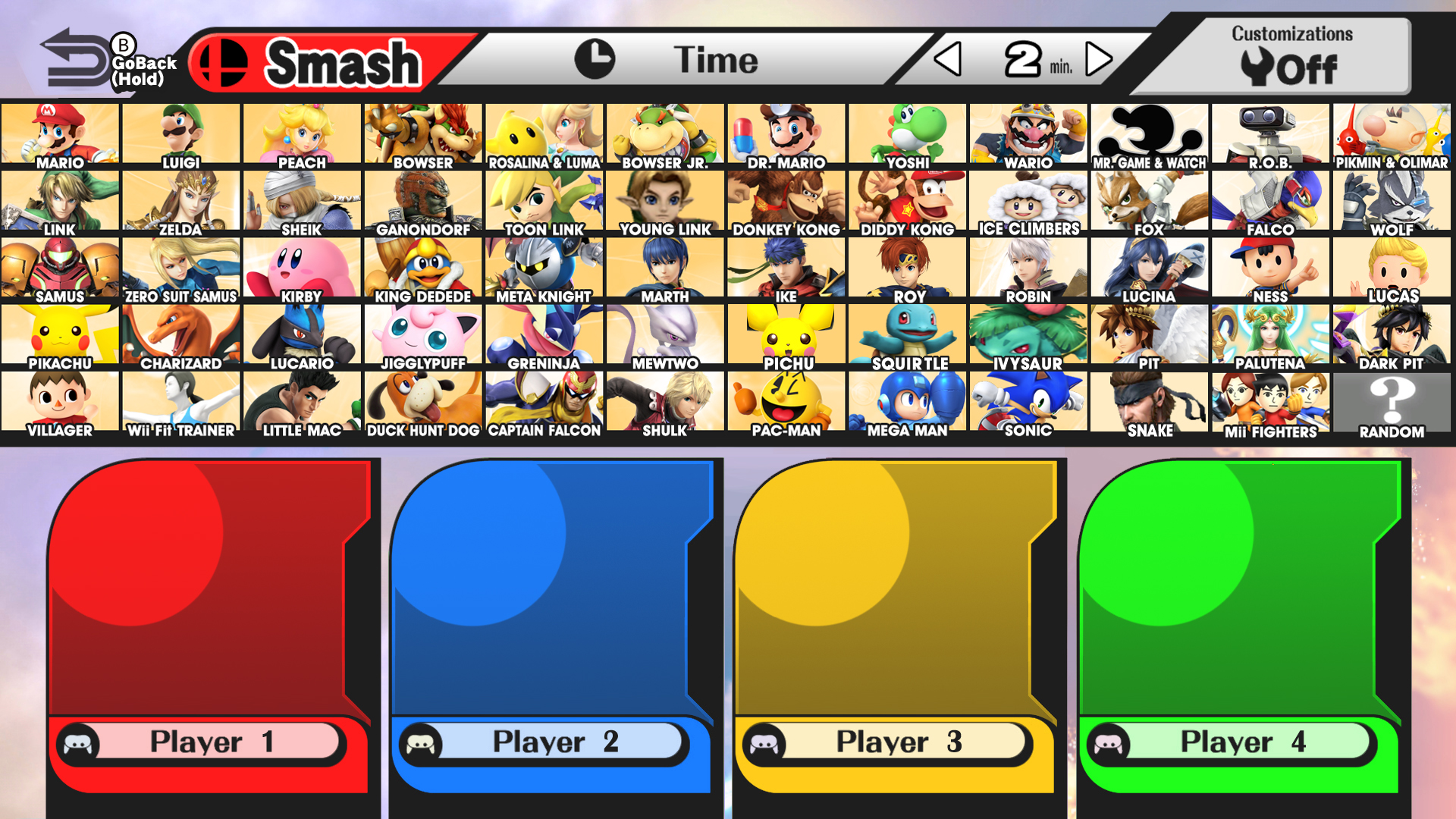 Outdated Super Smash Bros. 3DS/Wii U Wish Roster!