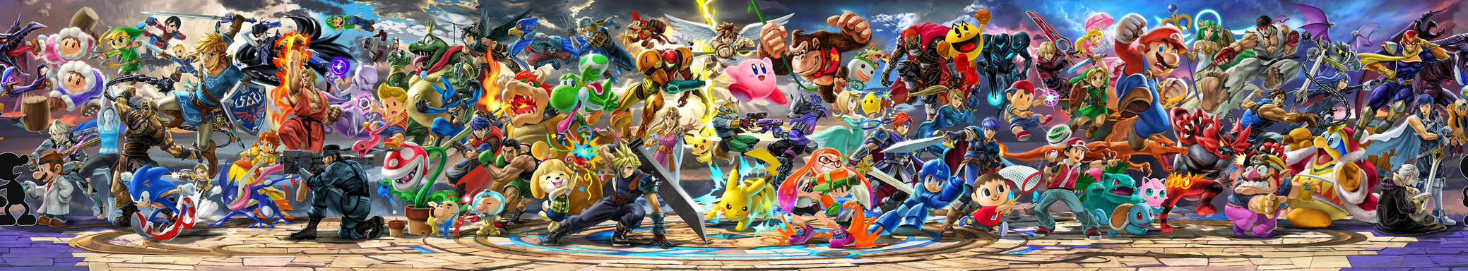 Super Smash Bros. Ultimate OFFICIAL Panoramic Art by Leafpenguins Super Smash Bros. Ultimate OFFICIAL Panoramic Art by Leafpenguins